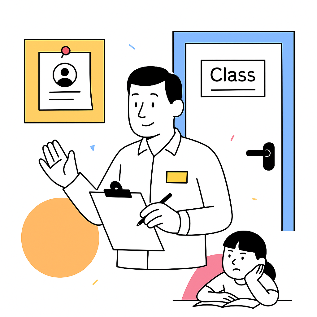 Teacher managing classroom with Zimplex.AI